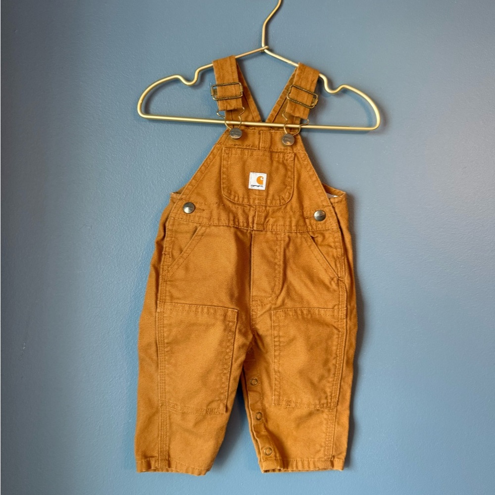 Carhartt Kids Tan Overalls‎